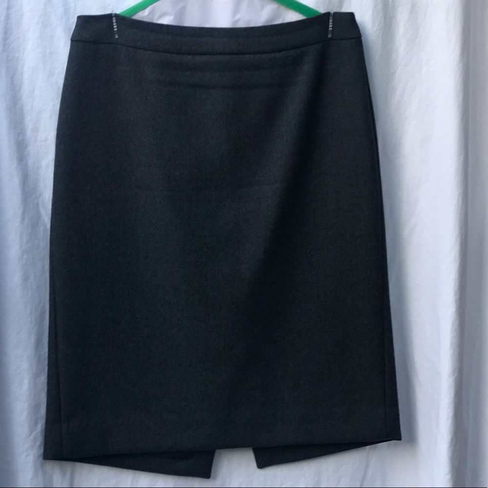 J.Crew dark grey wool skirt